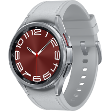 Смарт-часы Samsung Galaxy Watch 6 Classic 43mm LTE Silver with Hybrid Eco-Leather Silver Band (SM-R955FZSA)