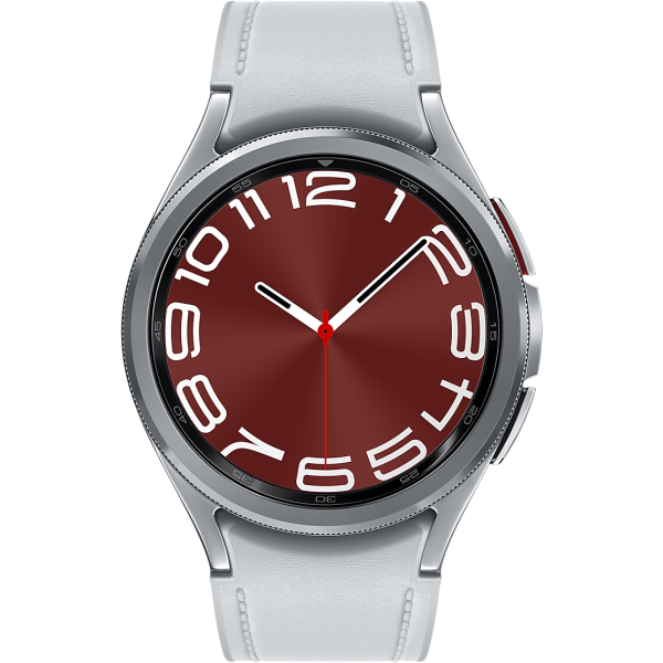 Смарт-годинник Samsung Galaxy Watch 6 Classic 43mm LTE Silver with Hybrid Eco-Leather Silver Band (SM-R955FZSA)