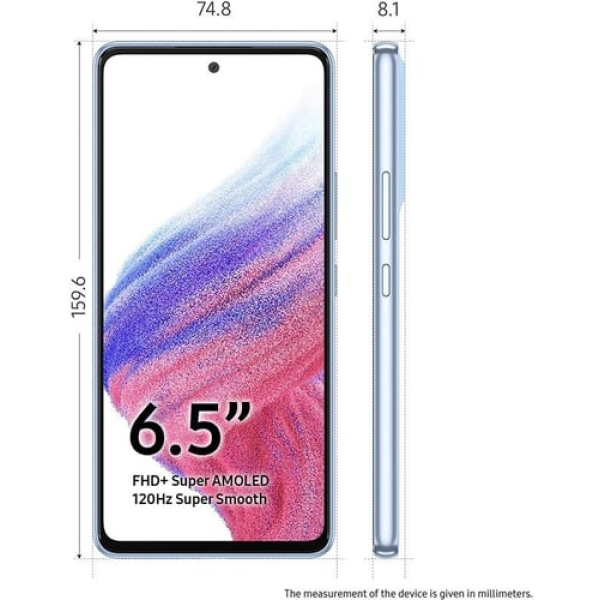 Смартфон Samsung Galaxy A53 6/128Gb Blue Approved Вітринний зразок