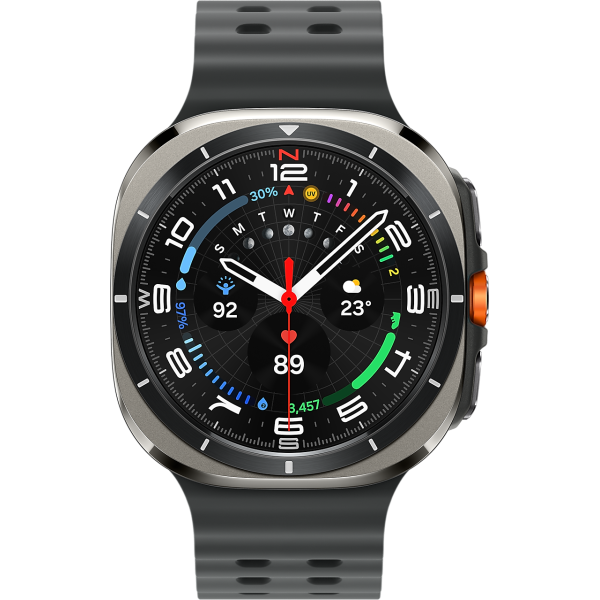 Смарт-годинник Samsung Galaxy Watch Ultra 47mm LTE Titanium Silver with Dark Grey Marine Band (SM-L705FZTA)