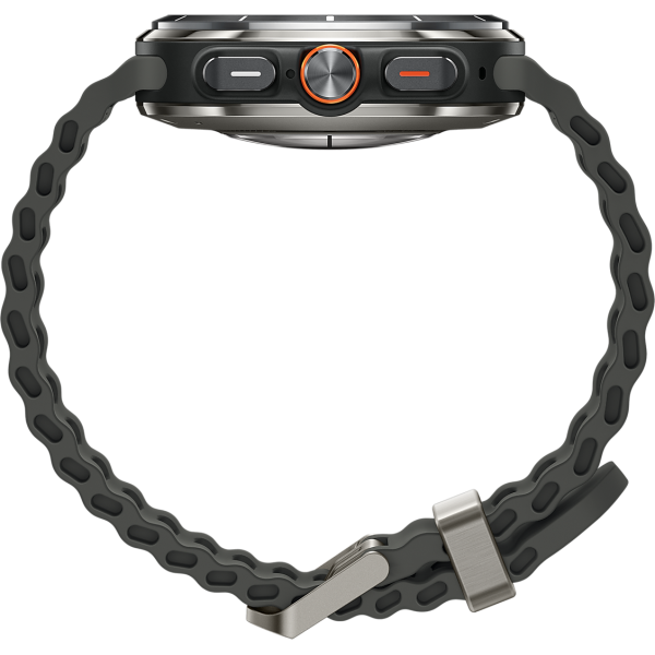 Смарт-годинник Samsung Galaxy Watch Ultra 47mm LTE Titanium Silver with Dark Grey Marine Band (SM-L705FZTA)