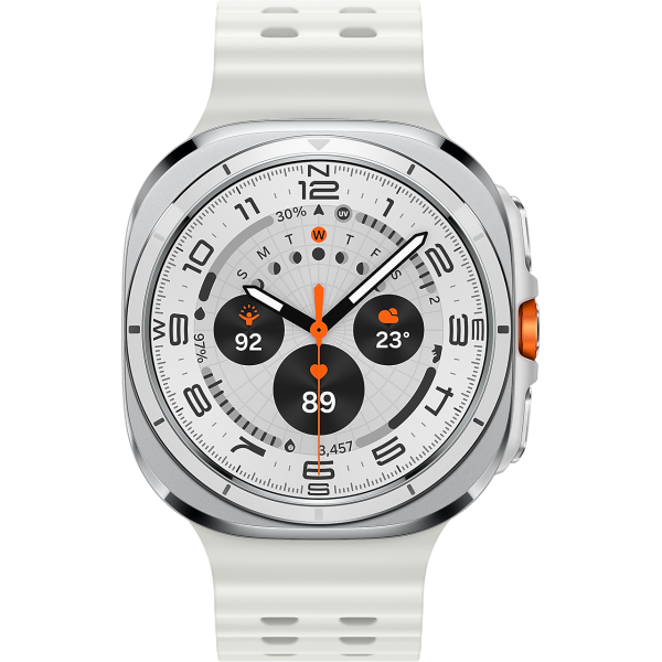Смарт-годинник Samsung Galaxy Watch Ultra 47mm LTE Titanium White з білим Marine Band (SM-L705FZWA)