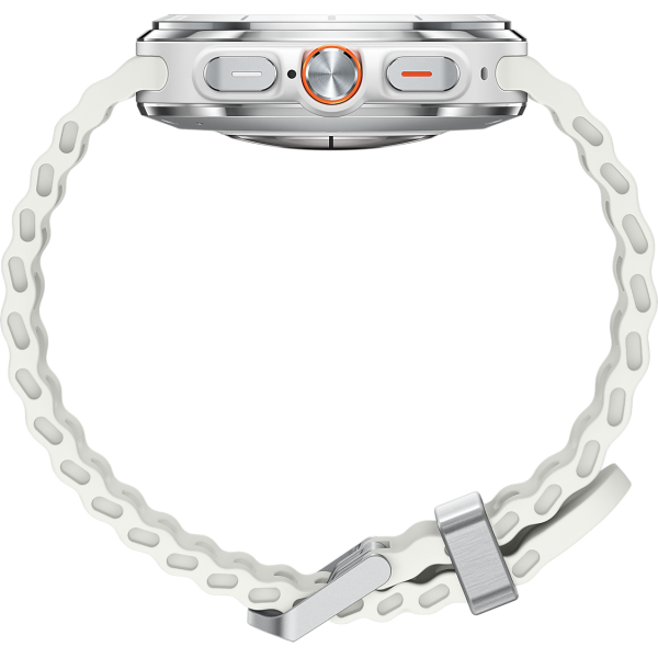 Смарт-годинник Samsung Galaxy Watch Ultra 47mm LTE Titanium White з білим Marine Band (SM-L705FZWA)