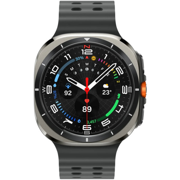 Смарт-годинник Samsung Galaxy Watch Ultra 2025 47mm LTE Titanium Silver with Dark Grey Marine Band (SM-L705FZS2)