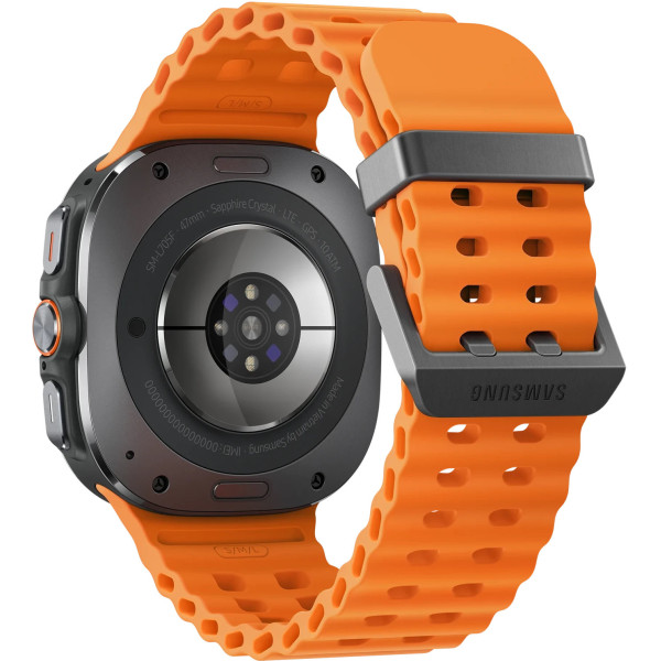 Смарт-часы Samsung Galaxy Watch Ultra 2025 47mm LTE Titanium Gray with Orange Marine Band (SM-L705FZA2)
